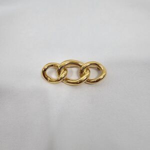 Vintage Christian Dior Chain Brooch in Gold